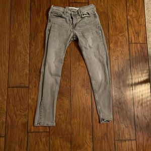 Mens Signature By Levi Strauss Gray Jeans Size 29x30